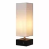 TeamsonUS Teamson Home Colette 14.5" Modern Metal Table Lamp With Square Shade And USB Port, Black/White 2 TeamsonUS Teamson Home Colette 14.5" Modern Metal Table Lamp With Square Shade And USB Port, Black/White