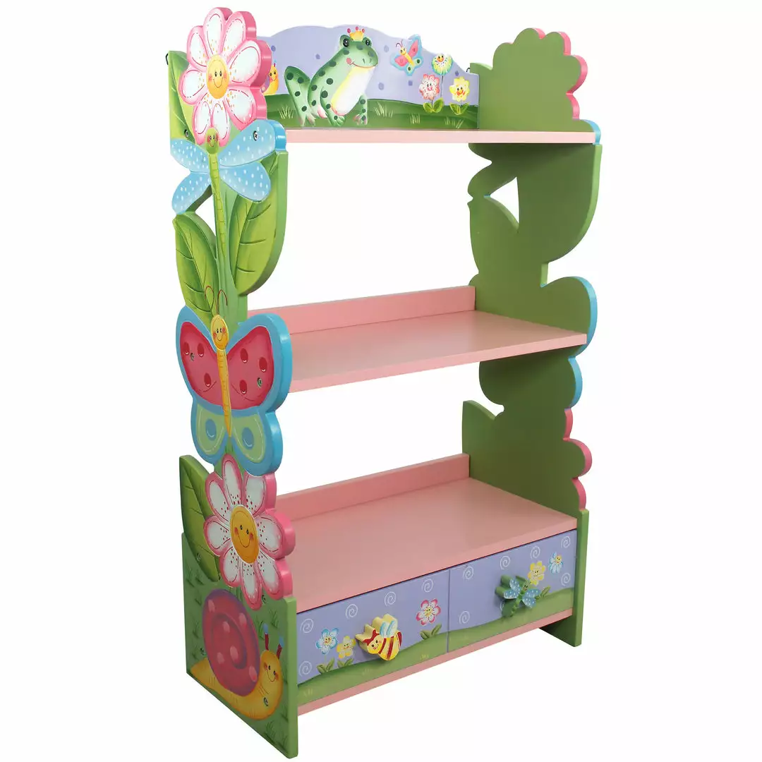 TeamsonUS Fantasy Fields Magic Garden Wooden Bookshelf With Storage Drawers, Multicolor Kids 4 TeamsonUS Fantasy Fields Magic Garden Wooden Bookshelf With Storage Drawers, Multicolor Kids