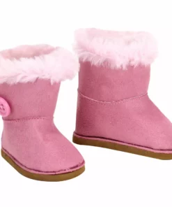 TeamsonUS Sophia's Winter Boots For 18" Dolls, Pink Kids