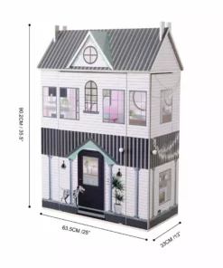 TeamsonUS New Olivia's Little World Wooden Dreamland Farmhouse Dollhouse Set