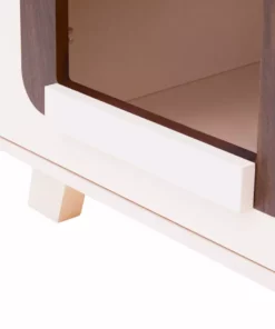 TeamsonUS Teamson Pets Daisy Elevated Vented Wooden Cat Litter Box Enclosure Side Table New 21 TeamsonUS Teamson Pets Daisy Elevated Vented Wooden Cat Litter Box Enclosure Side Table New