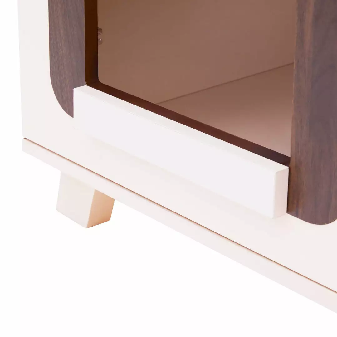 TeamsonUS Teamson Pets Daisy Elevated Vented Wooden Cat Litter Box Enclosure Side Table New 11 TeamsonUS Teamson Pets Daisy Elevated Vented Wooden Cat Litter Box Enclosure Side Table New