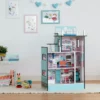 TeamsonUS Teamson Kids Dreamland Barcelona Dollhouse With 10 Accessories, Turquoise/Black