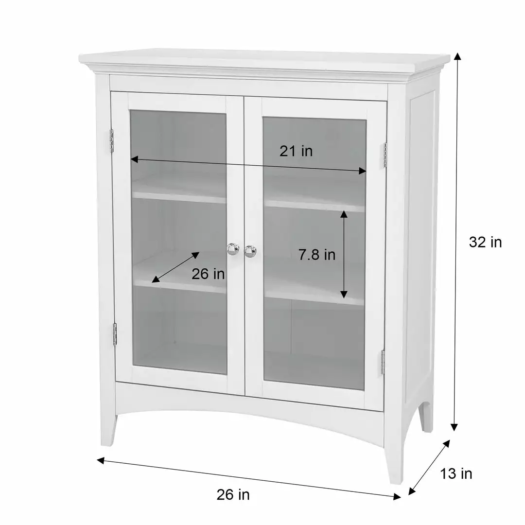 TeamsonUS Teamson Home Floor Storage Cabinet, 2 Adjustable Shelves 6 TeamsonUS Teamson Home Floor Storage Cabinet, 2 Adjustable Shelves