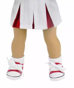 TeamsonUS Sophia's Ribbed Fold Over Cuff Crew Socks For 18" Dolls, White Kids 17 TeamsonUS Sophia's Ribbed Fold Over Cuff Crew Socks For 18