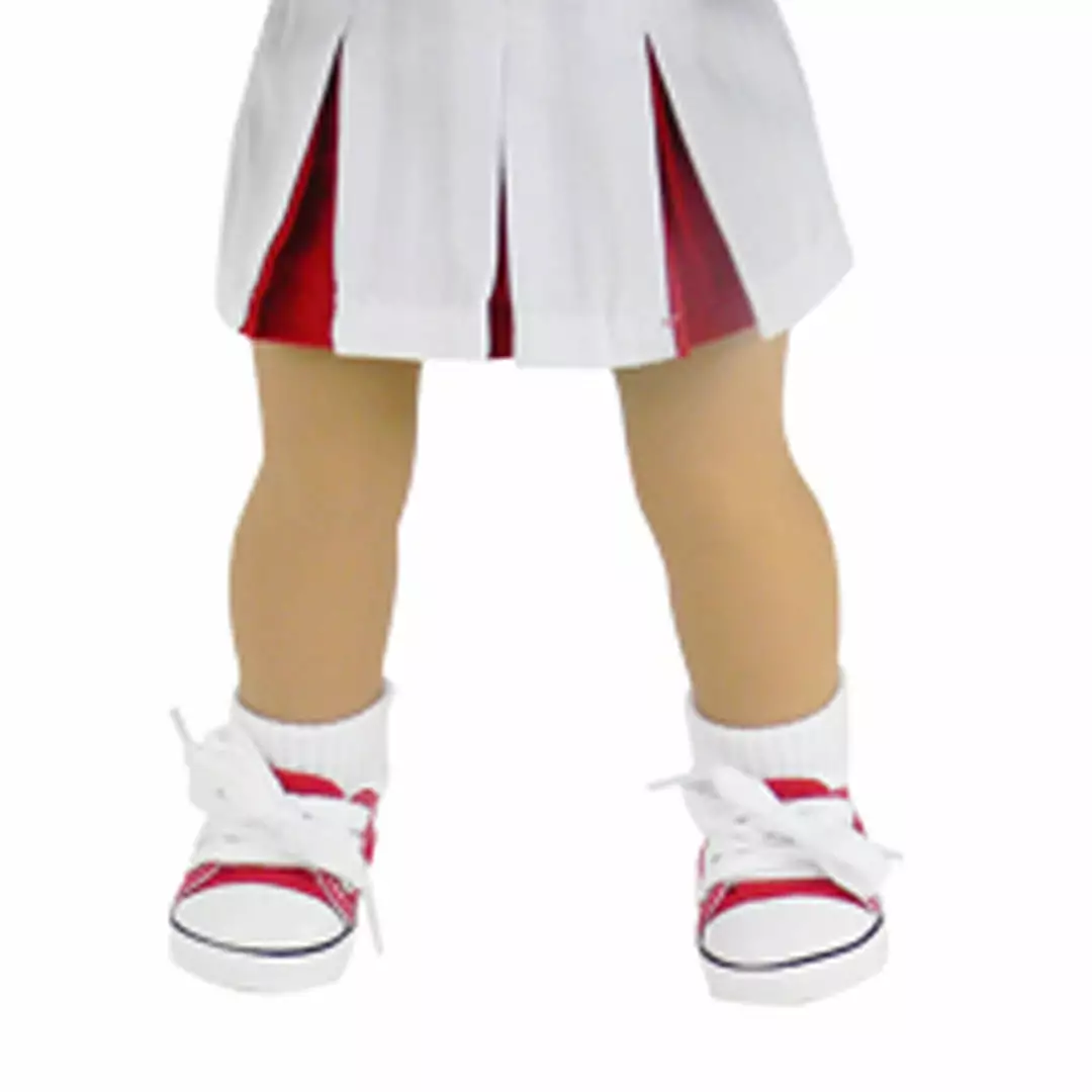 TeamsonUS Sophia's Ribbed Fold Over Cuff Crew Socks For 18" Dolls, White Kids 10 TeamsonUS Sophia's Ribbed Fold Over Cuff Crew Socks For 18" Dolls, White Kids