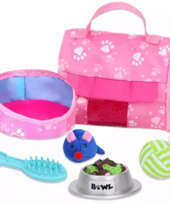 TeamsonUS Kids Sophia's White Plush Kitty Cat And Accessories Set For 18" Dolls 11 TeamsonUS Kids Sophia's White Plush Kitty Cat And Accessories Set For 18