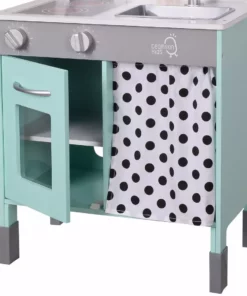 TeamsonUS Teamson Kids Little Chef Philly Modern Wooden Kitchen Playset, Mint/White 18 TeamsonUS Teamson Kids Little Chef Philly Modern Wooden Kitchen Playset, Mint/White