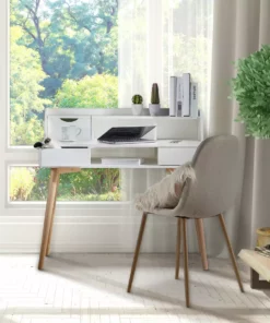 TeamsonUS Teamson Home Creativo Wooden Writing Desk With Storage, White/Natural 13 TeamsonUS Teamson Home Creativo Wooden Writing Desk With Storage, White/Natural