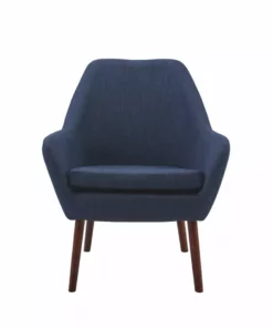 TeamsonUS Teamson Home Divano Mid-Century Armchair With Solid Wood Legs, Teal Blue