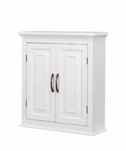 TeamsonUS Teamson Home St. James Wooden Wall Cabinet With 2 Shelves, White