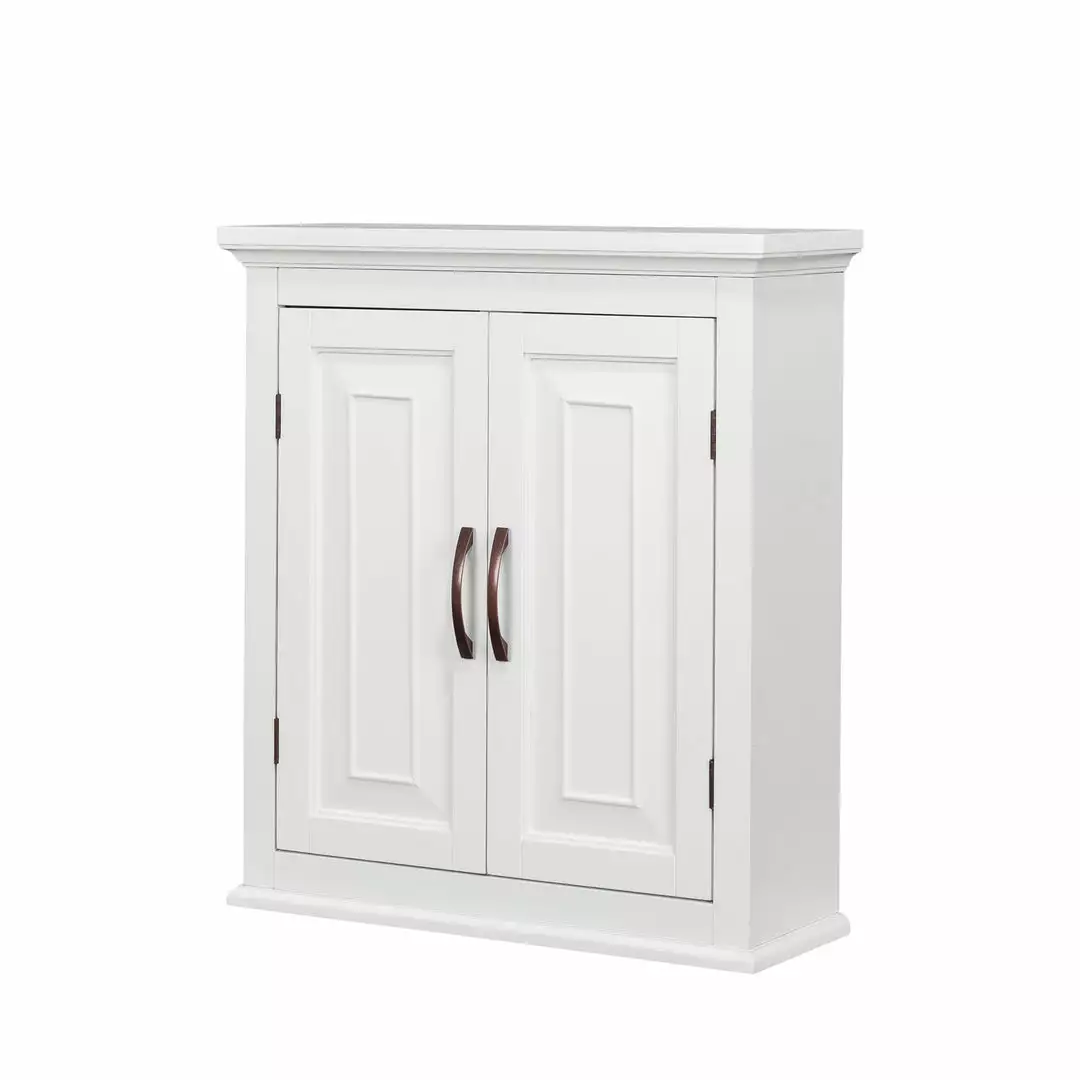 TeamsonUS Teamson Home St. James Wooden Wall Cabinet With 2 Shelves, White 3 TeamsonUS Teamson Home St. James Wooden Wall Cabinet With 2 Shelves, White