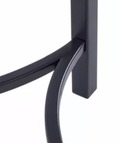 TeamsonUS Teamson Home Shenna Floor Lamp With Faux Marble Tray Table And Built-In USB Port, Black