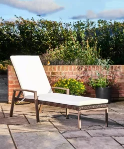 TeamsonUS New Teamson Home 2 Outdoor Wicker Patio Cushioned Chaise Lounge Chairs, Brown/Cream 13 TeamsonUS New Teamson Home 2 Outdoor Wicker Patio Cushioned Chaise Lounge Chairs, Brown/Cream