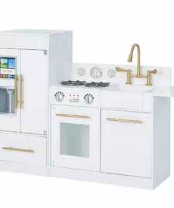 TeamsonUS Teamson Kids - Little Chef Chelsea Modern Play Kitchen - White / Gold