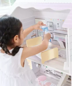 TeamsonUS Olivia's Little World Grand Dollhouse With Garden And Accessories For 12" Dolls, Purple New 16 TeamsonUS Olivia's Little World Grand Dollhouse With Garden And Accessories For 12