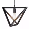 TeamsonUS Teamson Home Armonia Geometric Pendant Lamp, Black