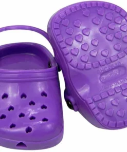 TeamsonUS Kids Sophia's Set Of 2 Purple And Teal Garden Clog Shoe For 18" Dolls 7 TeamsonUS Kids Sophia's Set Of 2 Purple And Teal Garden Clog Shoe For 18