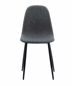 TeamsonUS Teamson Home Minimalist Dining Chair With Metal Legs, Set Of 2, Black/Gray 12 TeamsonUS Teamson Home Minimalist Dining Chair With Metal Legs, Set Of 2, Black/Gray