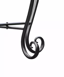 TeamsonUS Teamson Home Small 14" Round Outdoor Mosaic Side Table Planter Stand, Blue 19 TeamsonUS Teamson Home Small 14