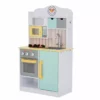 TeamsonUS Teamson Kids - Little Chef Florence Classic Play Kitchen - White/Green & Yellow