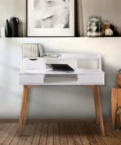 TeamsonUS Teamson Home Creativo Wooden Writing Desk With Storage, White/Natural 12 TeamsonUS Teamson Home Creativo Wooden Writing Desk With Storage, White/Natural