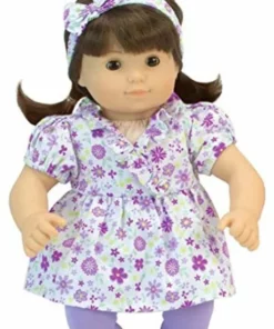 TeamsonUS New Sophia's 8 Pc Set Outfit, Headband And Shoes For Two 15