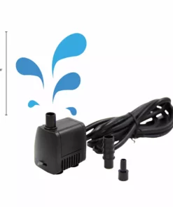 TeamsonUS Teamson Home, Energy Efficient Water Pump With 6' Cable 119 GPH, Black