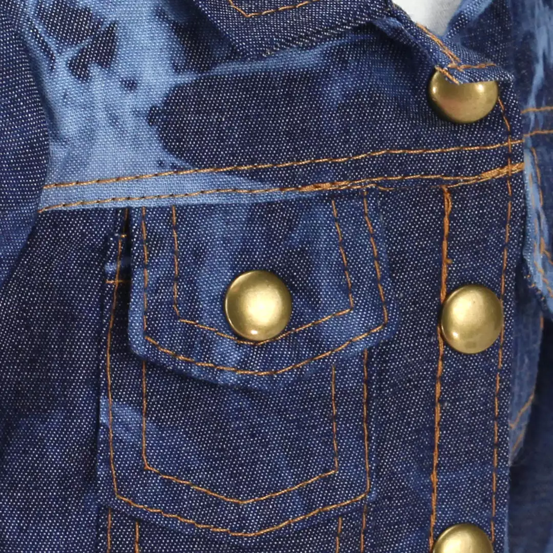 TeamsonUS Sophia's Acid Wash Style Jean Jacket For 18" Dolls, Blue Kids 5 TeamsonUS Sophia's Acid Wash Style Jean Jacket For 18" Dolls, Blue Kids