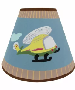 TeamsonUS Fantasy Fields Decorative Transportation Themed Table Lamp, Multicolor