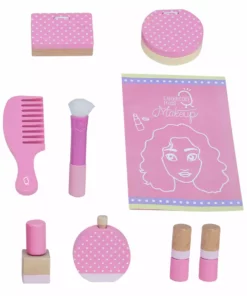 TeamsonUS Teamson Kids Little Dreamer Wooden Tabletop Vanity Set With 9 Play Accessories, Pink