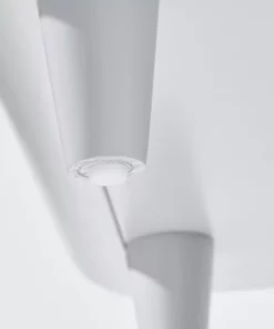 TeamsonUS Teamson Pets Large Dyad Wooden Cat Litter Box Enclosure And Side Table, Alpine White/Gray