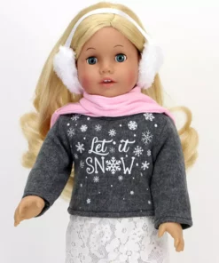 TeamsonUS Sophia's 6 Piece 'Let It Snow' Sweater And Skirt Outfit Set For 18'' Dolls 10 TeamsonUS Sophia's 6 Piece 'Let It Snow' Sweater And Skirt Outfit Set For 18'' Dolls