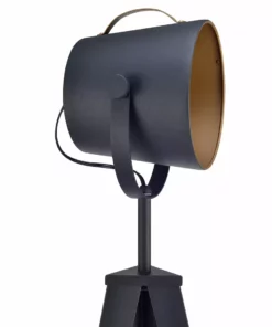 TeamsonUS Teamson Home Artiste 62" Modern Tripod Floor Lamp With Adjustable Head, Black/Gold 11 TeamsonUS Teamson Home Artiste 62