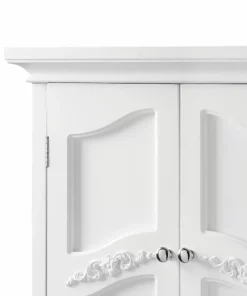 TeamsonUS Teamson Home Versailles Wooden Wall Cabinet With 2 Shelves, White