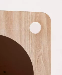 TeamsonUS Teamson Pets Daisy Two Tone Wooden Cat Litter Box Enclosure Side Table, Tan