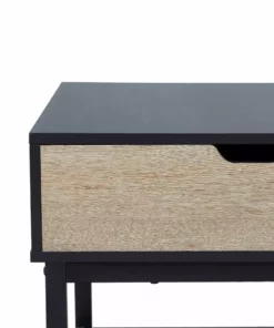 TeamsonUS Teamson Home Bryson Two-Tone Lift Top Coffee Table Desk With Storage, Black