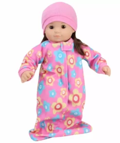 TeamsonUS Sophia's 2 Piece Sleep Sack And Hat Set For 15" Dolls, Pink Kids 9 TeamsonUS Sophia's 2 Piece Sleep Sack And Hat Set For 15