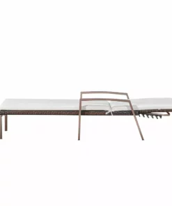 TeamsonUS New Teamson Home 2 Outdoor Wicker Patio Cushioned Chaise Lounge Chairs, Brown/Cream 17 TeamsonUS New Teamson Home 2 Outdoor Wicker Patio Cushioned Chaise Lounge Chairs, Brown/Cream