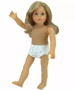 TeamsonUS Kids Sophia's Undressed Posable 18'' Soft Bodied Vinyl Doll "Sophia" With Blonde Hair, Blue Eyes, Light Skin Tone