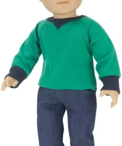 TeamsonUS Sophia's Shirt, Jeans, And Penny Loafers Set For 18" Boy Dolls Kids