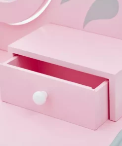 TeamsonUS Teamson Kids Little Princess Rapunzel Vanity Playset, Pink / Gray New