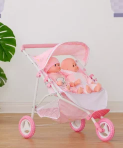 TeamsonUS Olivia's Little World Twinkle Stars Princess Deluxe Baby Doll Stroller, Pink/White 10 TeamsonUS Olivia's Little World Twinkle Stars Princess Deluxe Baby Doll Stroller, Pink/White