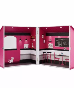 TeamsonUS Olivia's Little World Dreamland City Café Dollhouse, Pink
