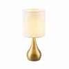 TeamsonUS Teamson Home Sarah 15" Modern Metal Table Lamp With Touch Switch And Cream Shade, Polished Brass