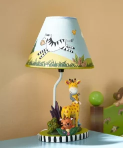 TeamsonUS Fantasy Fields Kids Sunny Safari Table Lamp, Multicolor
