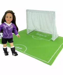 TeamsonUS Sophia's Soccer Field Set For 18" Dolls, Green