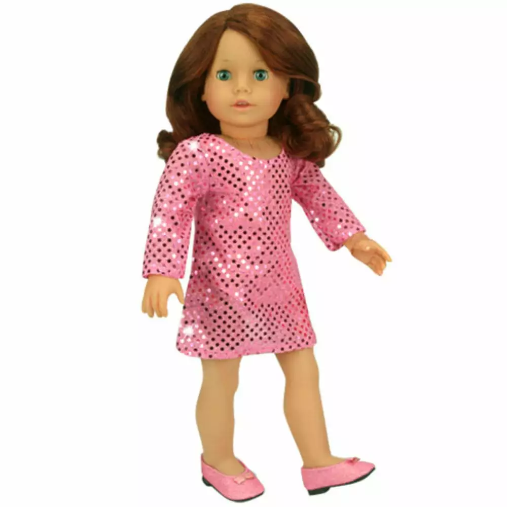 TeamsonUS Sophia's Pink Glitter Dress Shoes Accessory For 18" Dolls Kids 5 TeamsonUS Sophia's Pink Glitter Dress Shoes Accessory For 18" Dolls Kids