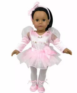 TeamsonUS Sophia's 5 Piece Ballet Recital Costume Set For 18'' Dolls, Pink
