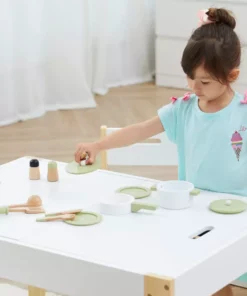 TeamsonUS Teamson Kids Little Chef Frankfurt Wooden Cookware Play Kitchen Accessories, Green 12 TeamsonUS Teamson Kids Little Chef Frankfurt Wooden Cookware Play Kitchen Accessories, Green